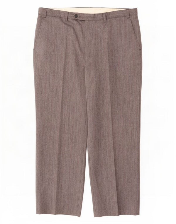 Calça masculina Marks & Spencer St. Michael Suit W38 L29 listrada cinza