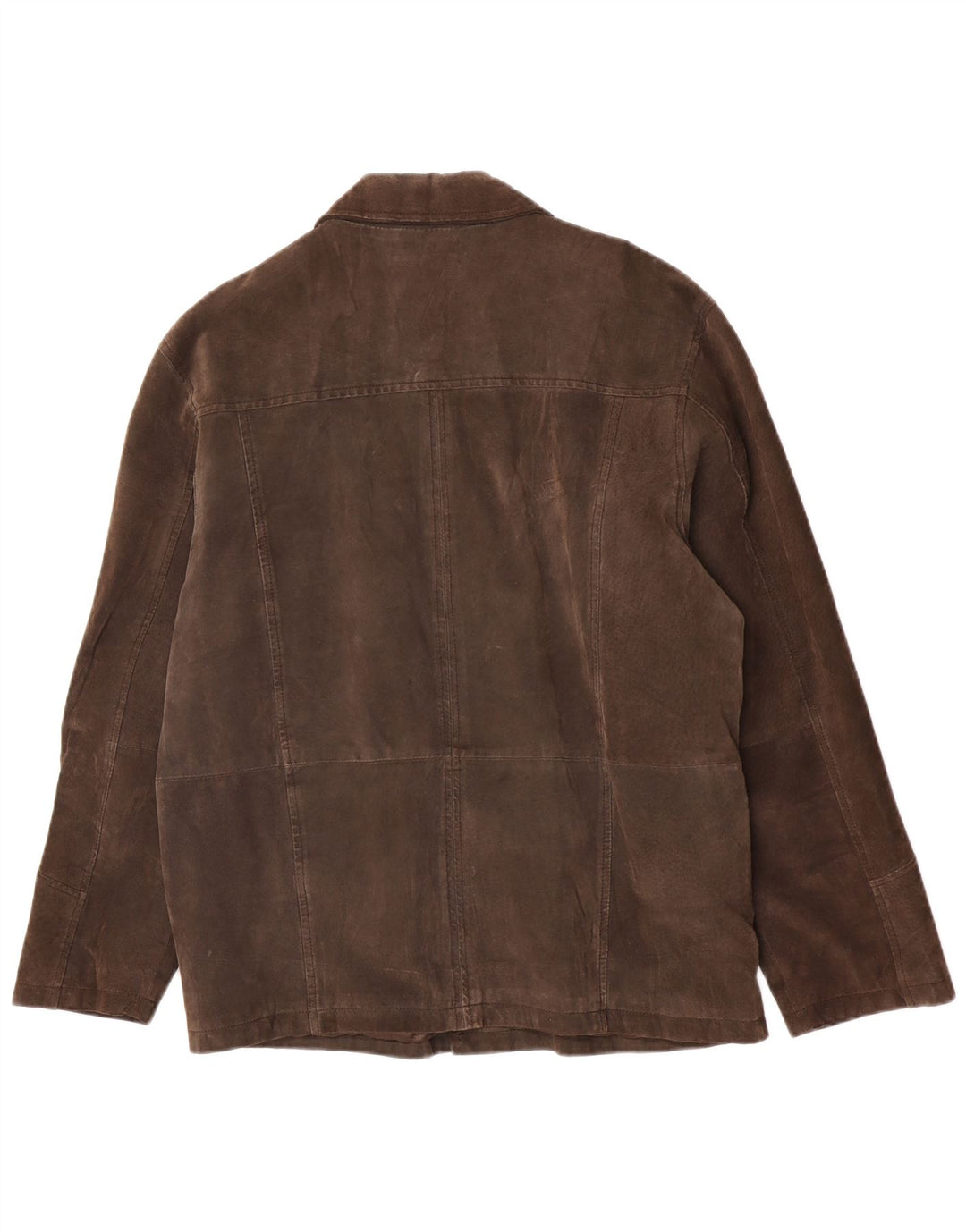 Jaqueta masculina vintage de camurça Reino Unido 40 grande couro marrom