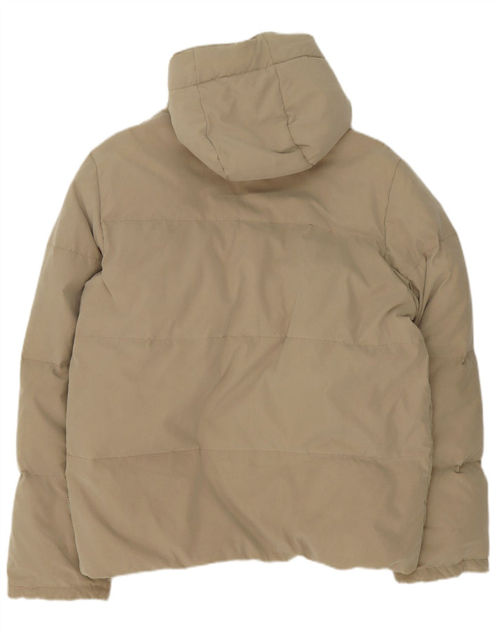 Jaqueta masculina acolchoada com capuz Invicta UK 40 grande poliamida bege