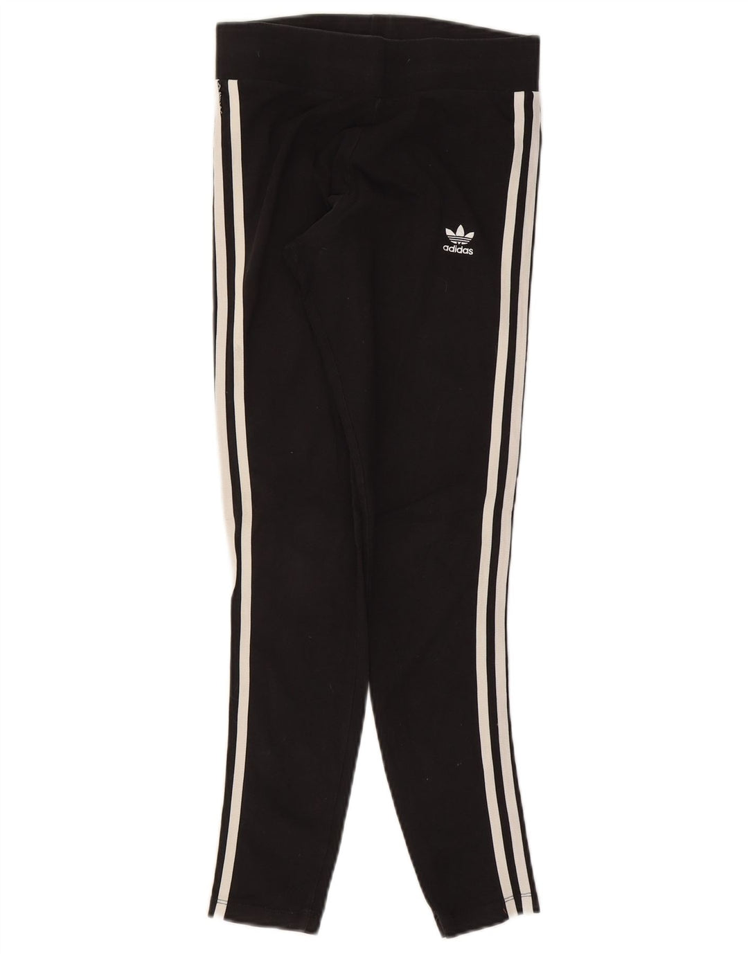 Leggings Adidas Femininas UK 10 Pequenas Algodão Preto