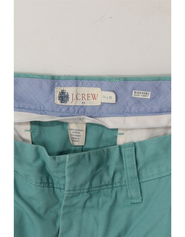 J. CREW Womens Straight Chino Trousers W31 L32 Turquoise Cotton Vintage J. Crew and Second-Hand J. Crew from Messina Hembry 