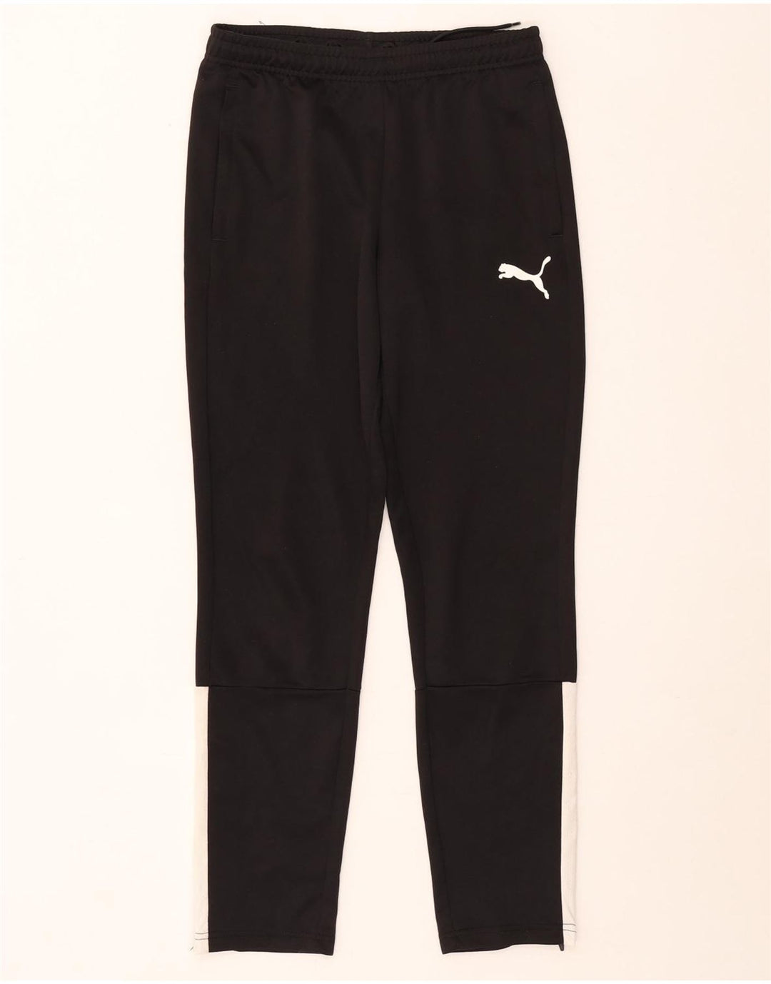 Calças de treino Puma Boys 13-14 anos preto colorblock poliéster