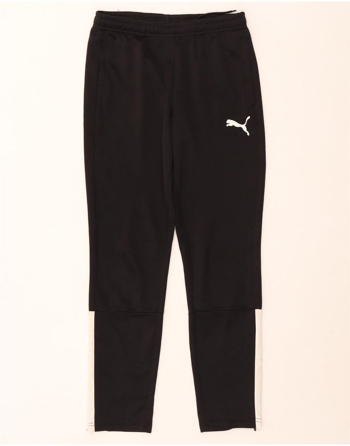 Calças de treino Puma Boys 13-14 anos preto colorblock poliéster