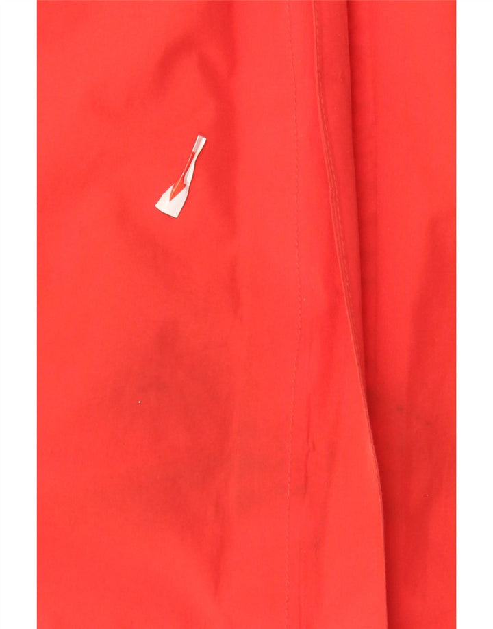 Jaqueta de chuva feminina com capuz Columbia UK 16 grande poliéster vermelho
