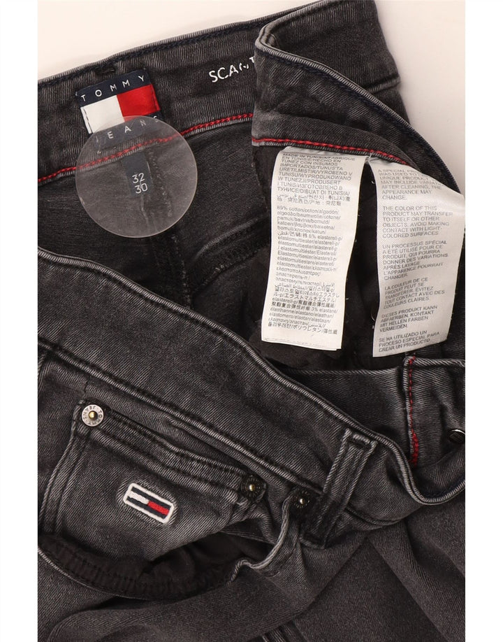 Tommy Hilfiger Masculino Scanton Slim Slim Jeans W32 L30 Cinza Algodão