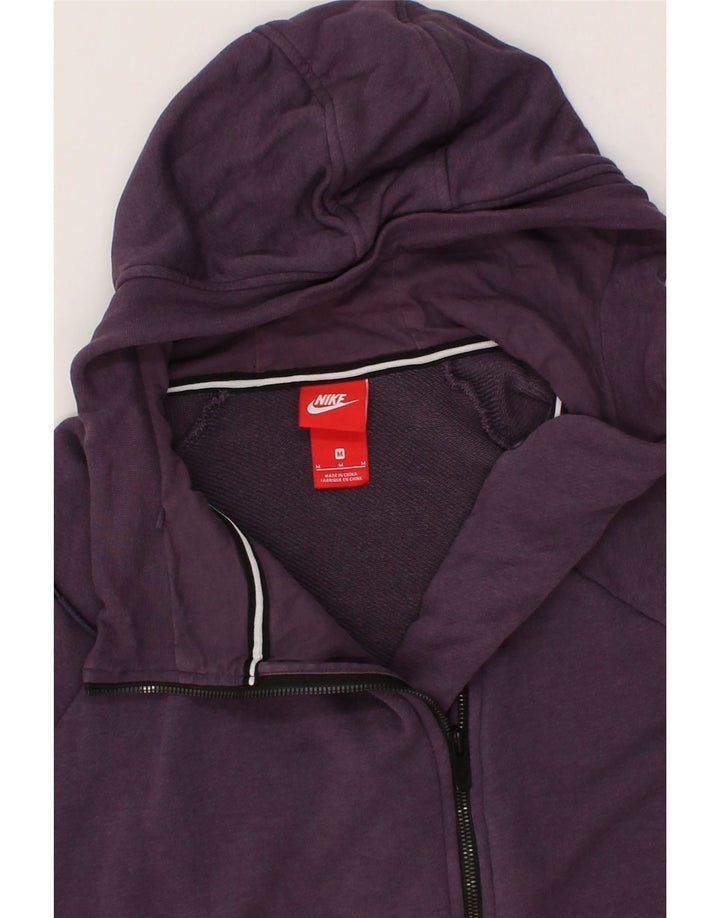 NIKE Womens Zip Hoodie Sweater UK 14 Medium Purple Cotton Vintage Nike and Second-Hand Nike from Messina Hembry 