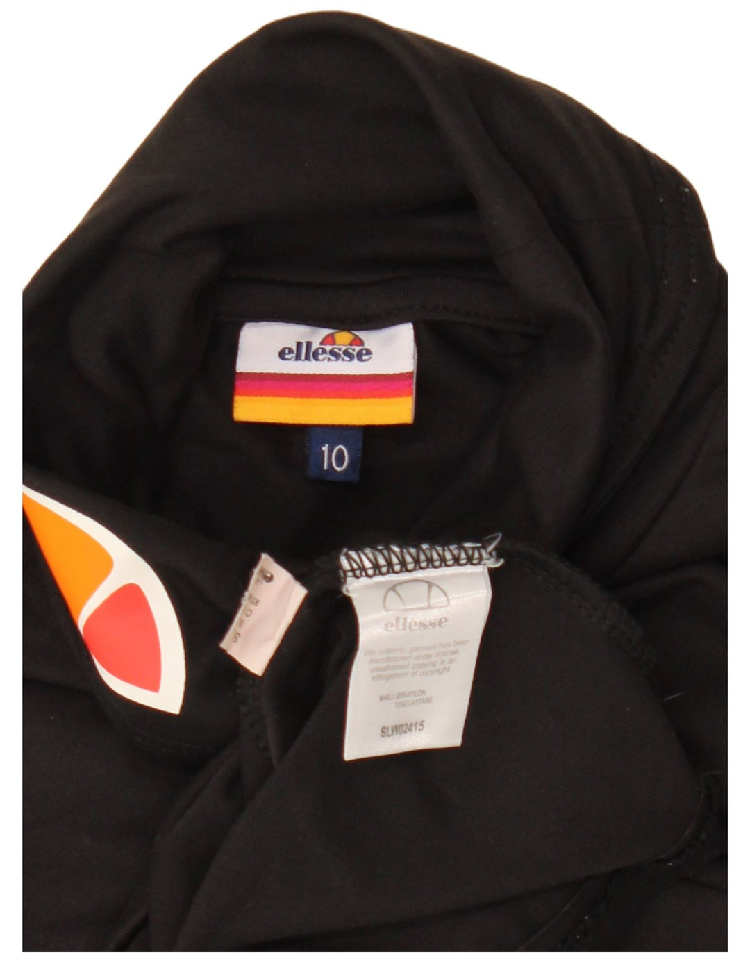Colete gráfico feminino Ellesse UK 10 pequeno nylon preto