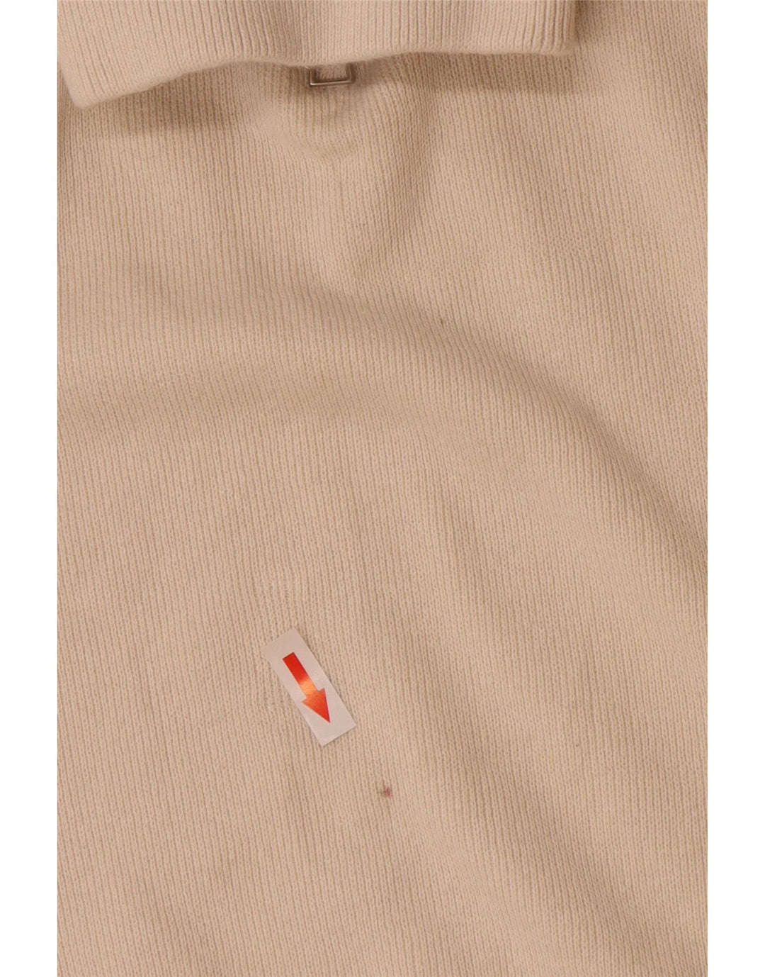 Suéter masculino Zara com zíper e gola grande de algodão branco