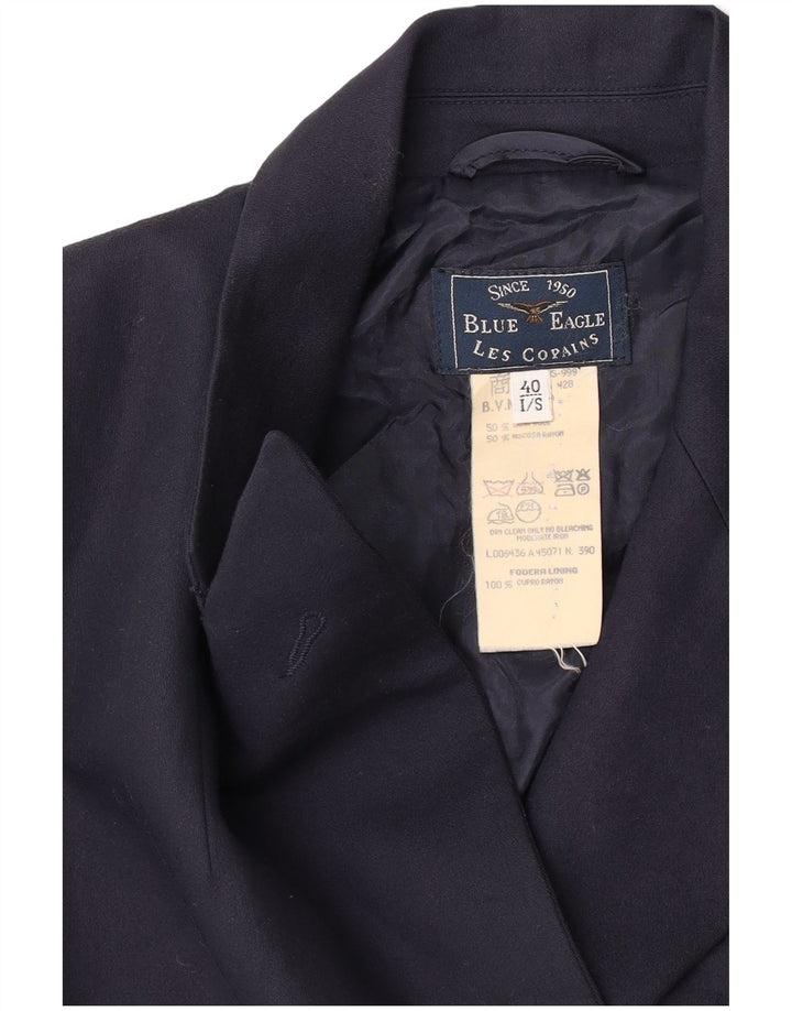 Jaqueta Les Copains Feminina Blue Eagle Blazer IT 40 Pequeno Azul Marinho