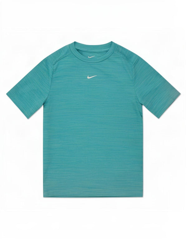 Camiseta Nike Boys Dri Fit Top 12-13 anos grande poliéster listrado azul