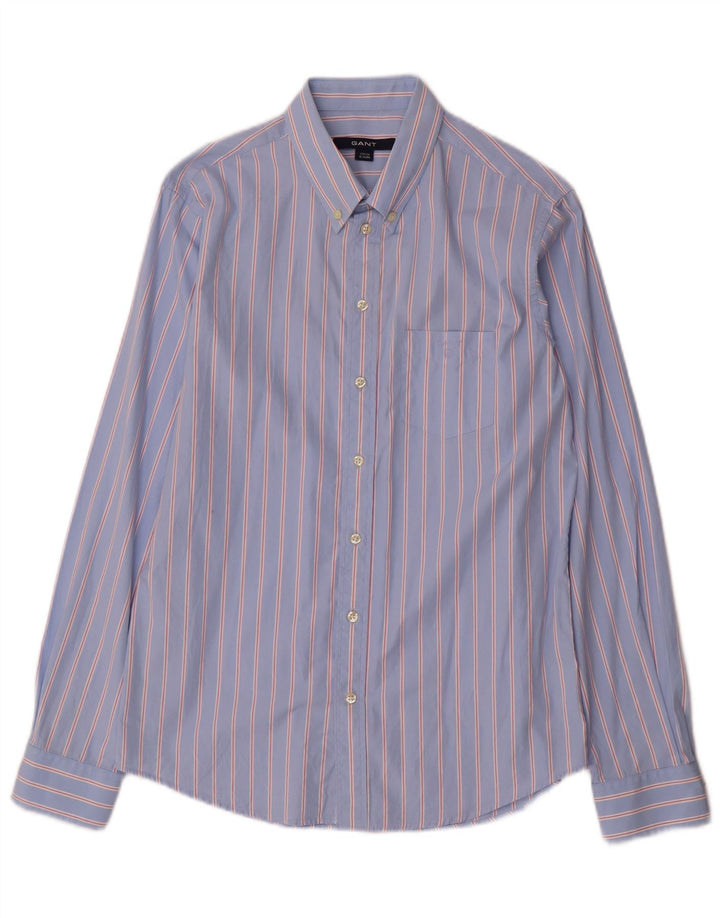 Camisa Gant Menino 14-15 Anos Listrado Azul Algodão