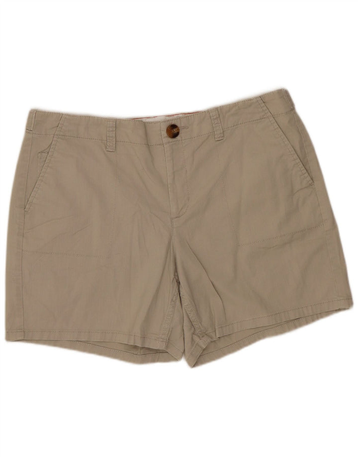 DOCKERS Shorts Chino Feminino US 10 Grande W32 Algodão Bege