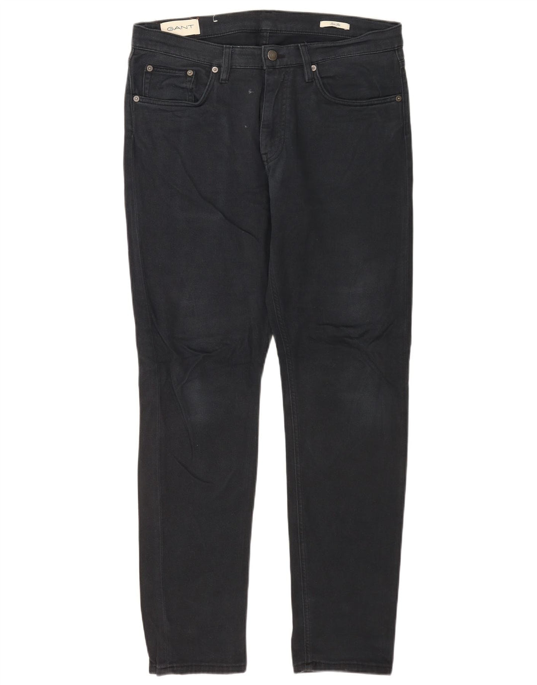 Gant Mens Slim Jeans W34 L32 Azul Marinho Algodão