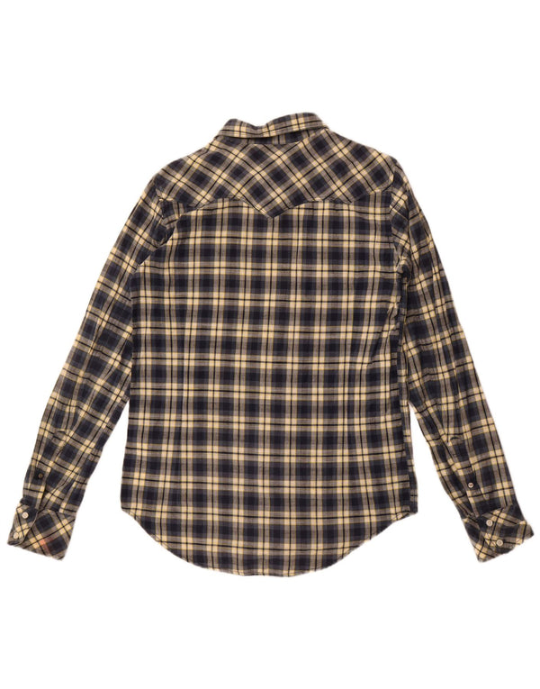 Diesel Camisa Menino 15-16 Anos 2XL Azul Marinho Xadrez Algodão