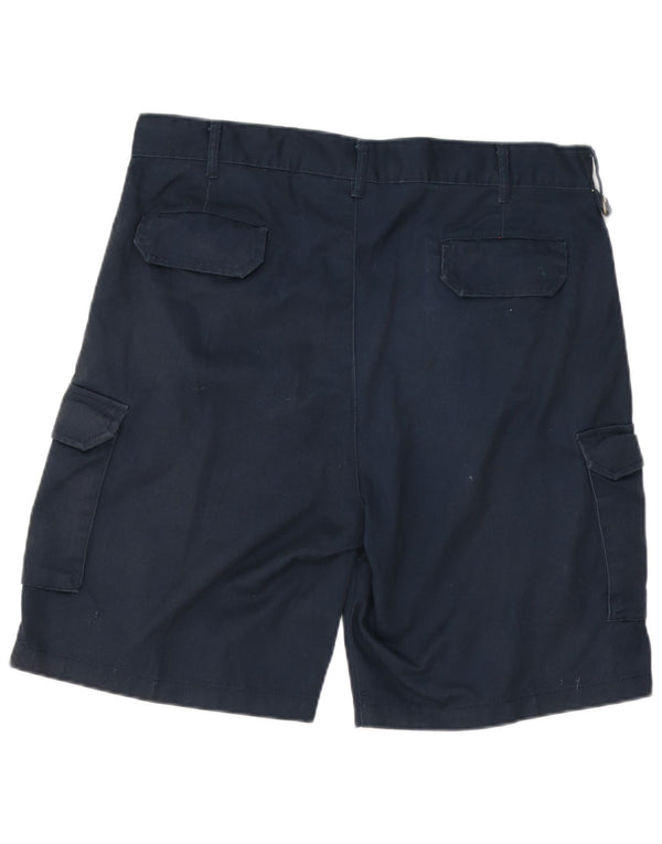 Shorts cargo masculino Dickies W36 grande poliéster azul marinho
