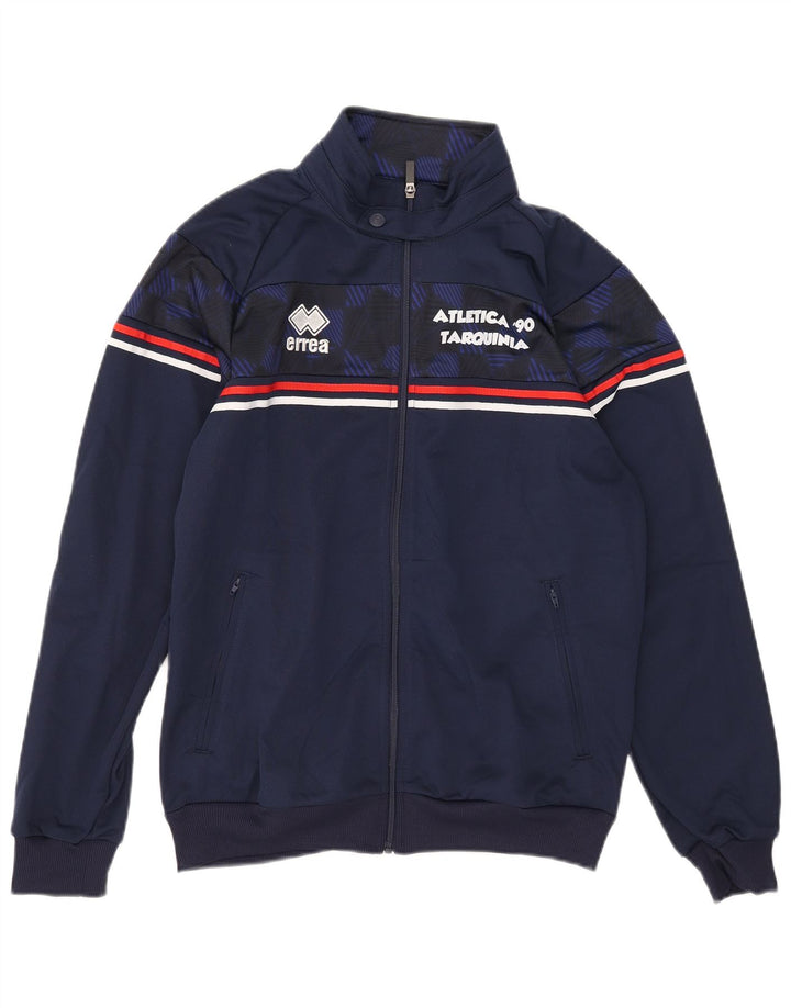 Errea Mens Graphic Tracksuit Top Jacket Médio Azul Marinho Poliéster