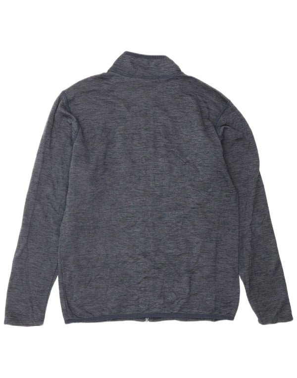 THE NORTH FACE Mens Tracksuit Top Jacket Small Navy Blue Flecked Polyester