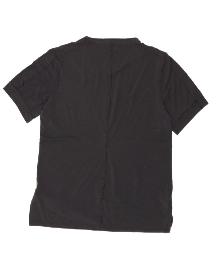 Camiseta masculina NIKE Dri Fit Slim Fit Top grande poliéster preto
