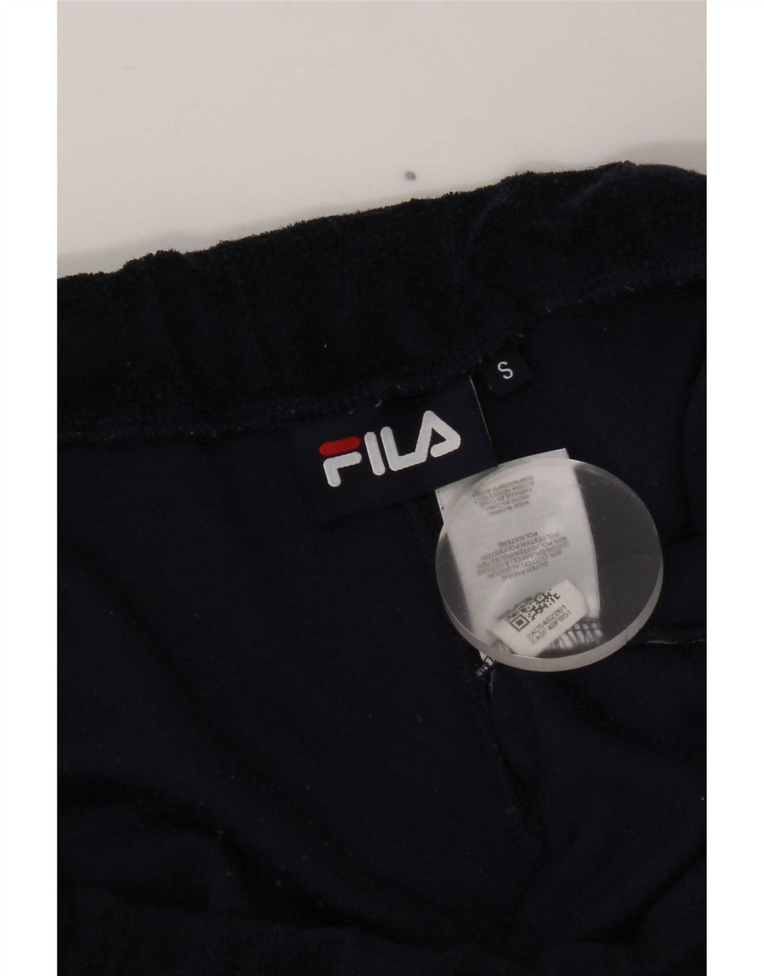 Shorts esportivo feminino Fila pequeno algodão azul marinho