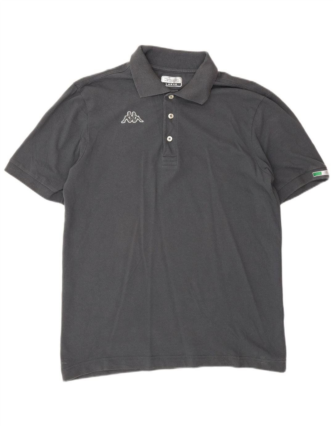 Camisa polo masculina Kappa grande cinza