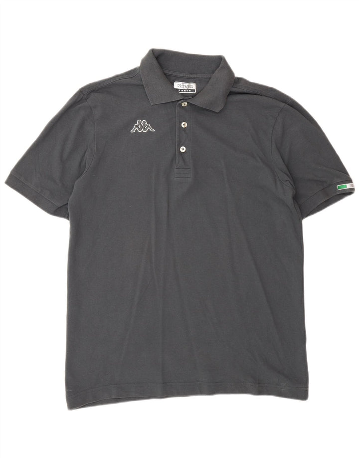 Camisa polo masculina Kappa grande cinza