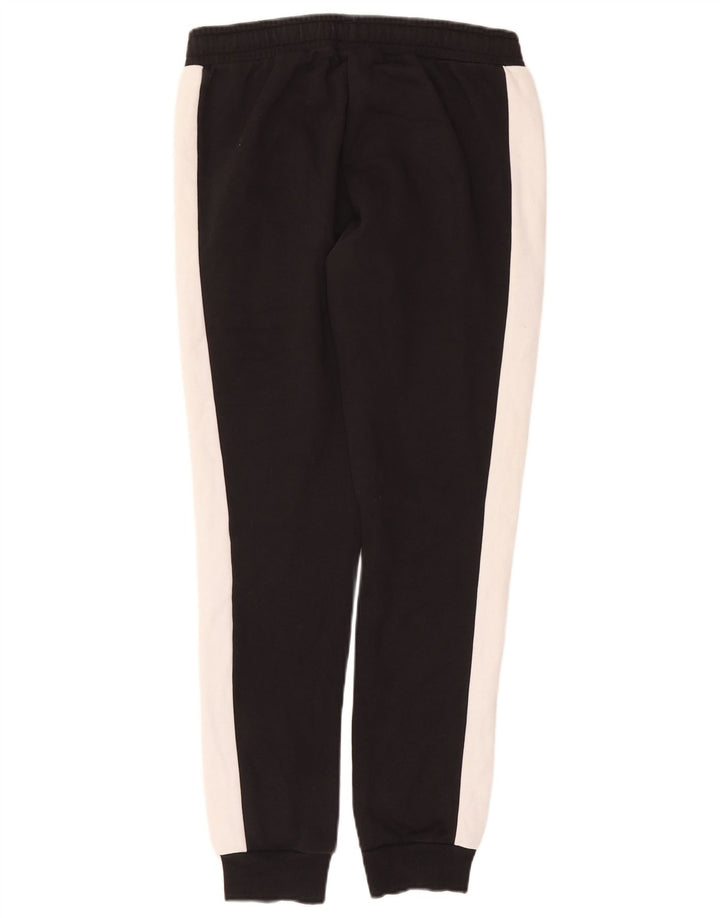 Calça de treino masculina Puma Joggers médio preto colorblock algodão