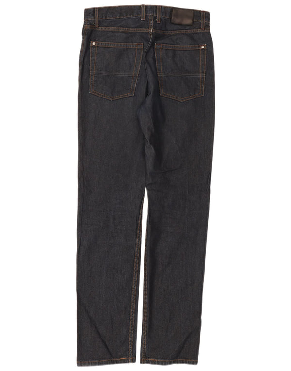 Calça jeans reta masculina Marks & Spencer Blue Harbor W30 L33 azul marinho algodão