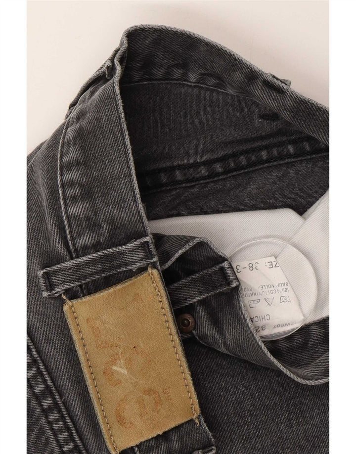 Lee Mens Chicago Straight Jeans W38 L34 Cinza Algodão