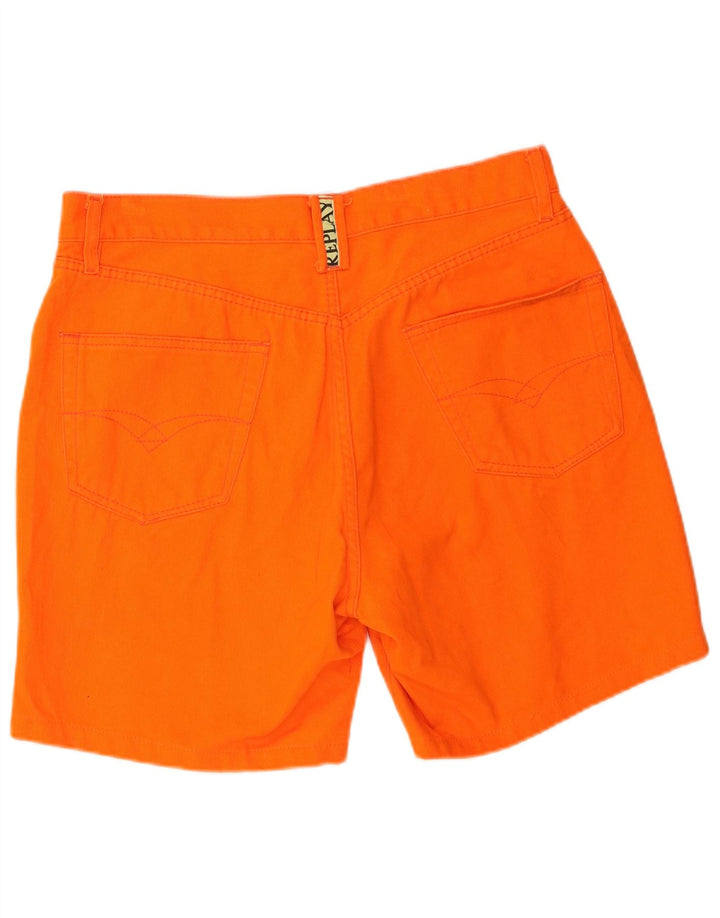 Replay Mens Casual Shorts W36 Grande Algodão Laranja