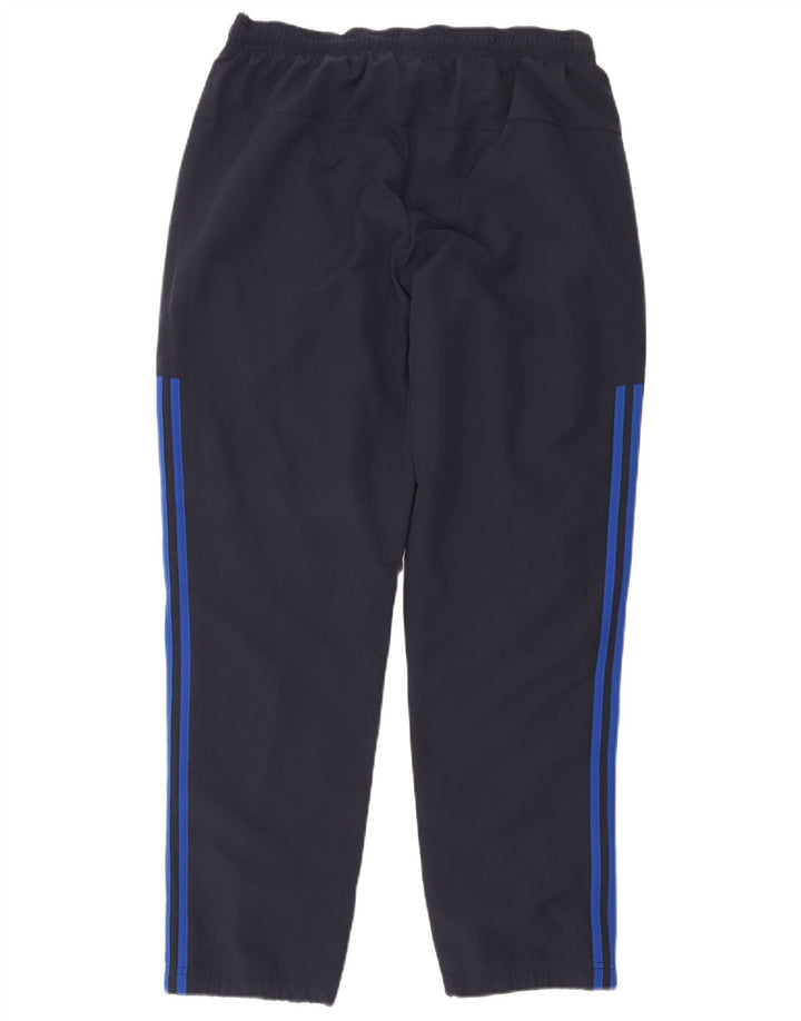 Calça de treino masculina Adidas Joggers grande poliéster azul marinho
