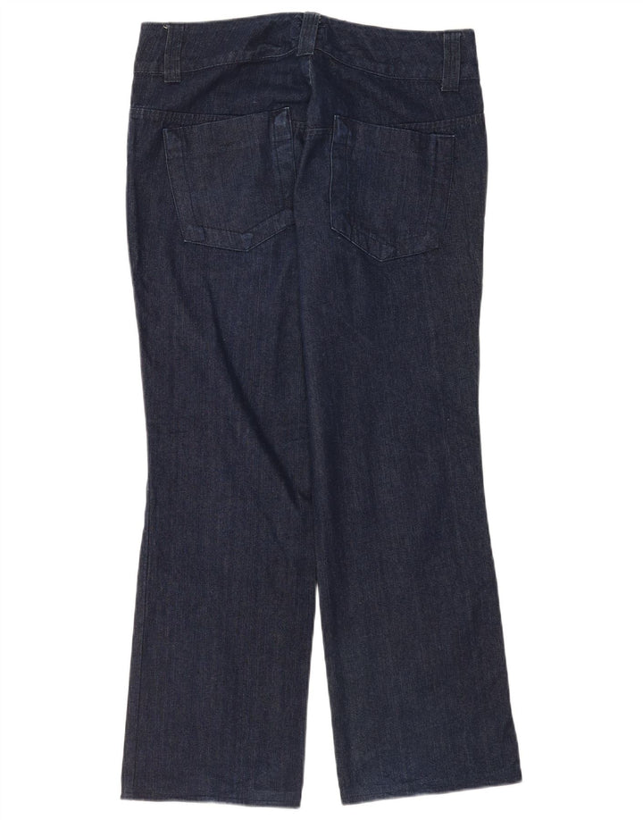 Sergio Tacchini Jeans reto feminino W31 L30 azul marinho algodão
