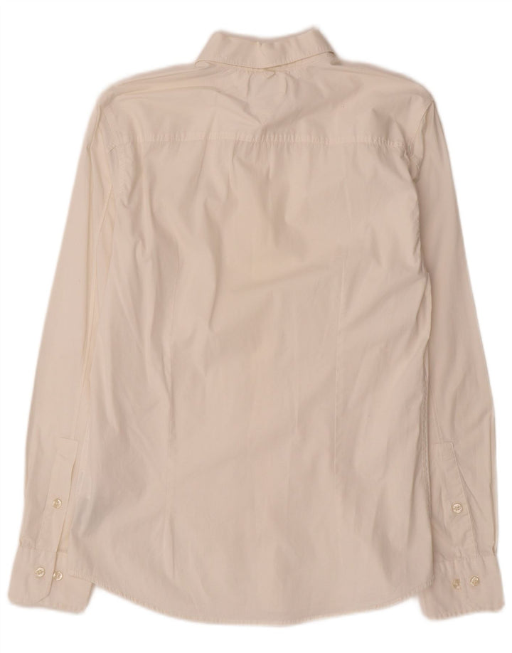 Camisa masculina Tommy Hilfiger Slim Fit médio algodão branco