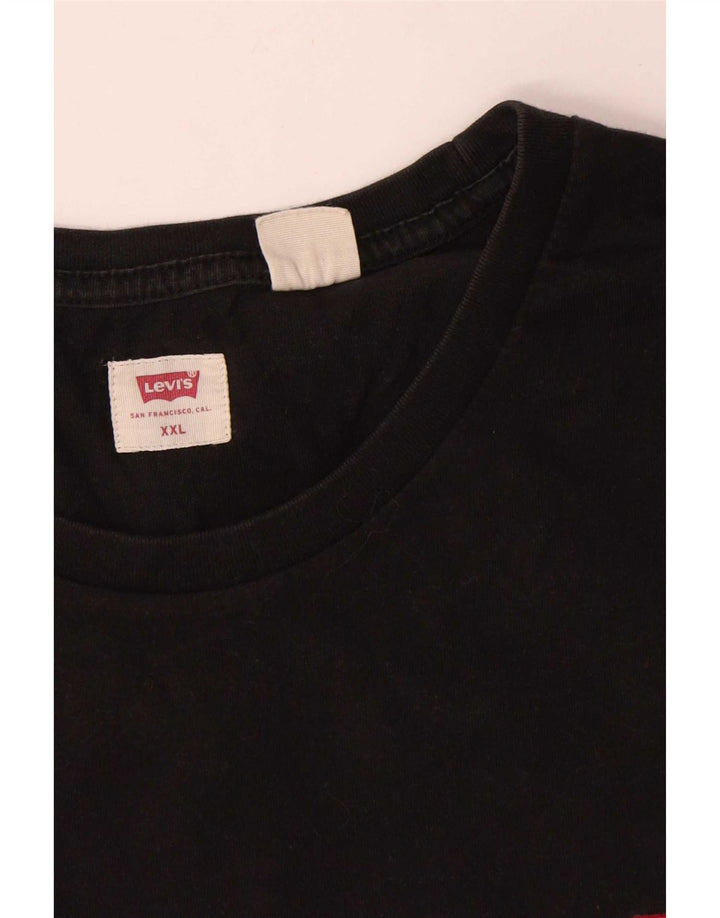 Camiseta masculina Levi's Top 2XL algodão preto