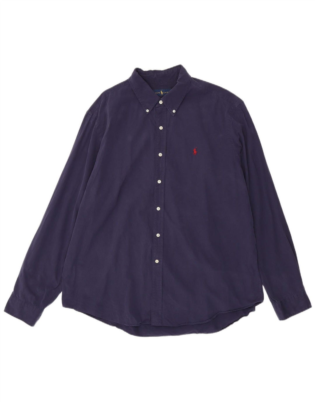 Camisa masculina Ralph Lauren 2XL algodão azul marinho