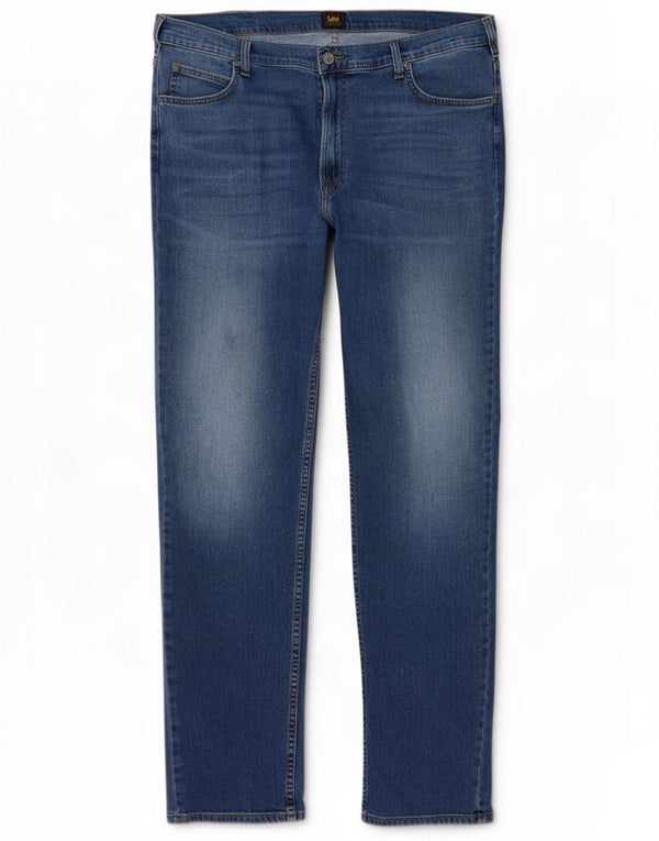 Lee Mens Rider Slim Jeans W40 L34 Azul Algodão