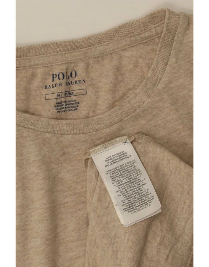 Polo Ralph Lauren Camiseta masculina Top Médio Algodão Bege