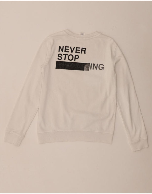 Suéter gráfico The North Face Boys Graphic 14-15 anos XL algodão branco