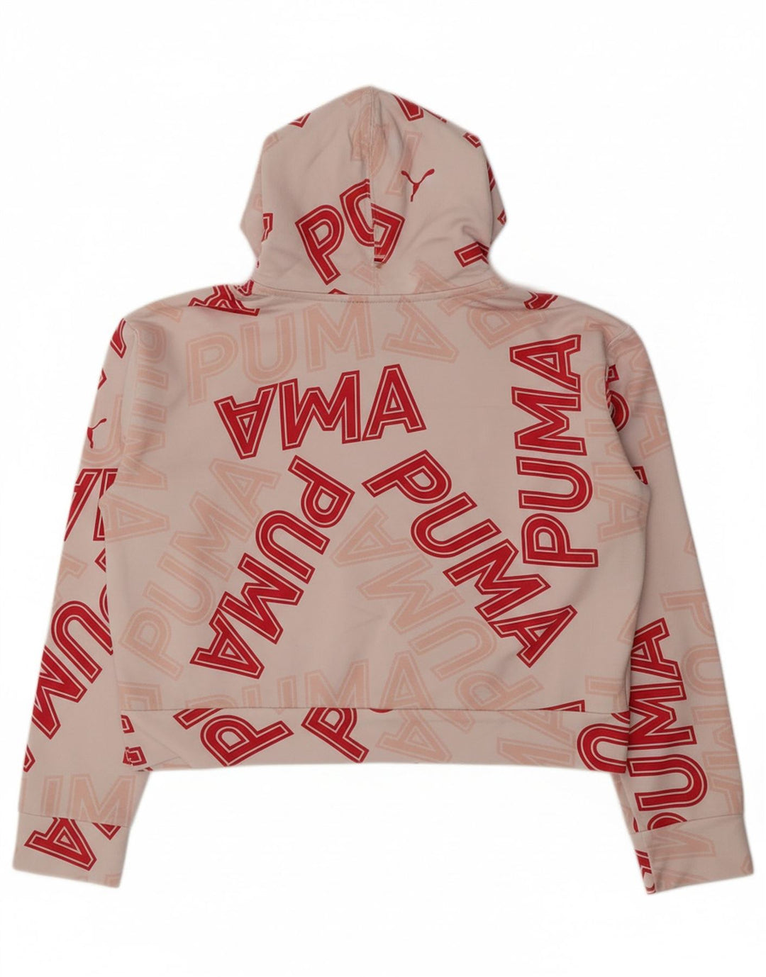 Jumper com capuz gráfico feminino PUMA 13-14 anos algodão branco