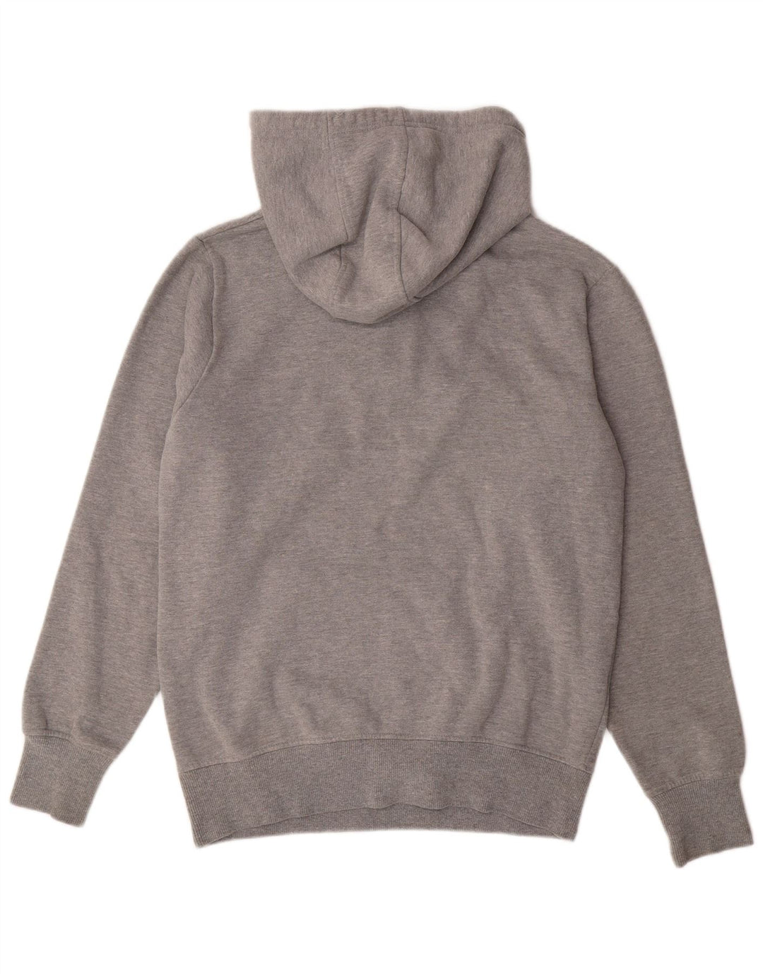 Suéter masculino ELLESSE com capuz e gola com zíper e algodão cinza médio