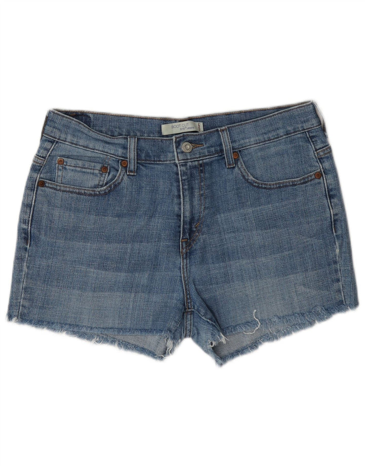 Shorts jeans feminino Levi's 515 US 10 grande W34 azul algodão