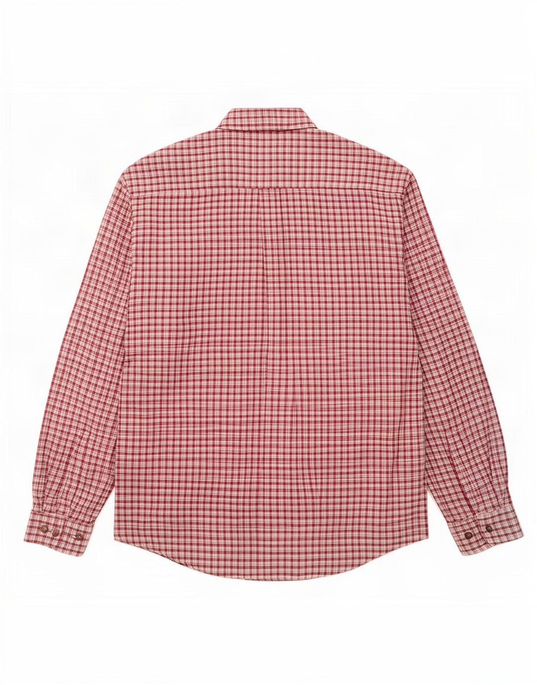 Camisa masculina vintage de flanela XL Borgonha xadrez