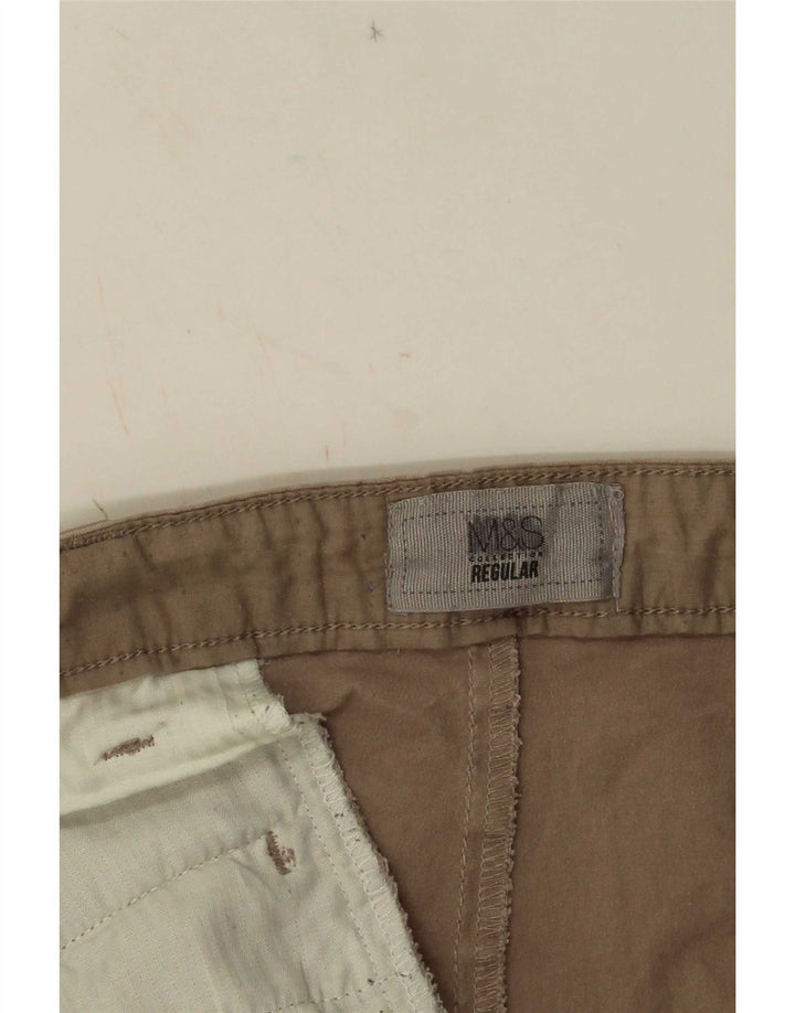 Shorts Chino Masculino Regular Marks & Spencer W34 Grande Bege