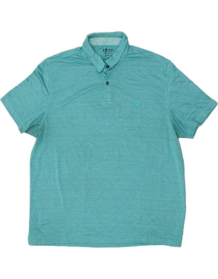 IZOD Mens Golf Polo Shirt 2XL Blue Vintage Izod and Second-Hand Izod from Messina Hembry 