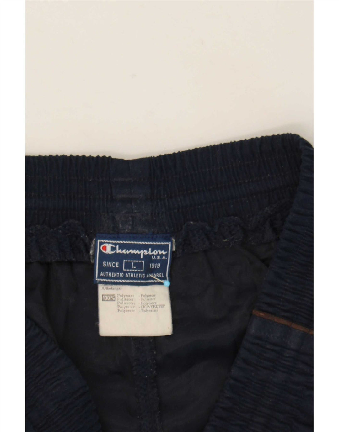 Calça esportiva masculina Champion Cargo grande poliéster azul marinho