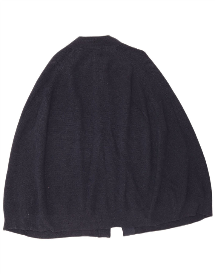 Poncho Jumper feminino Topshop Reino Unido 12 algodão azul marinho médio