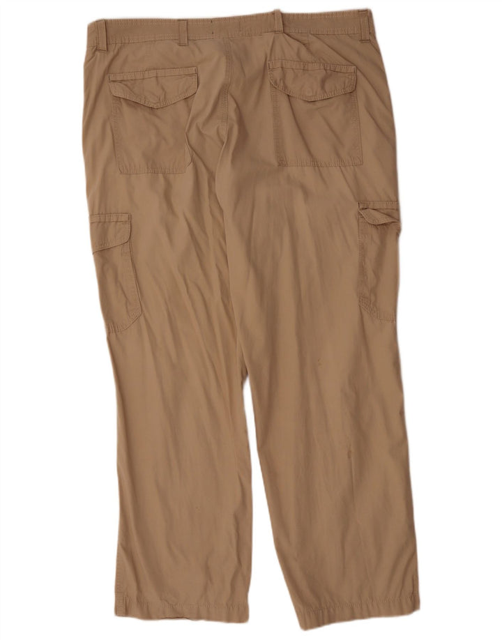 Calça cargo reta masculina MARKS & SPENCER Blue Harbor W40 L31 bege