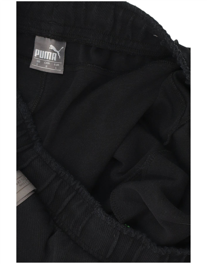 Shorts esportivos gráficos masculinos PUMA grandes pretos