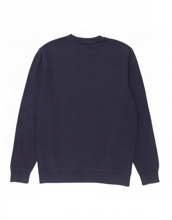 Vans Mens Graphic Moletom Jumper Médio Azul Marinho Algodão