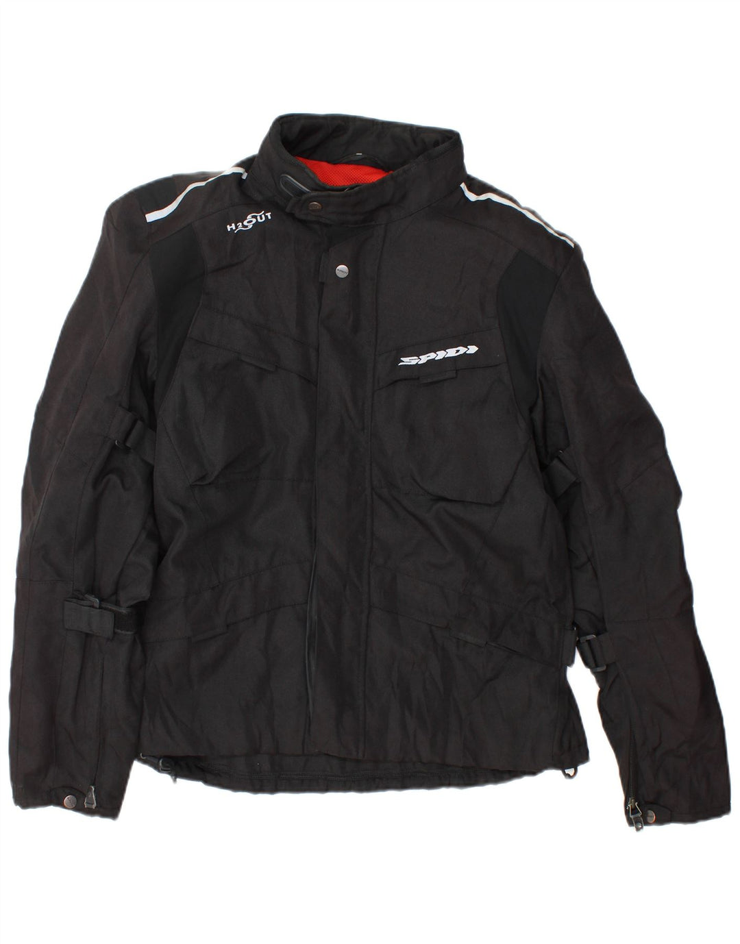 Jaqueta masculina Spidi Graphic Moto Racer UK 40 grande preta