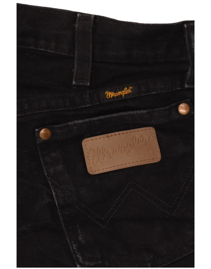 Shorts jeans feminino desgastado WRANGLER W32 grande preto